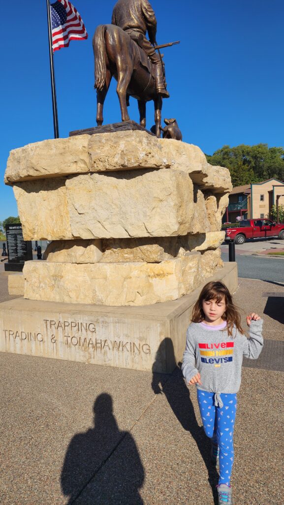 Statue in Downtown Trempealeau, Wisconsin