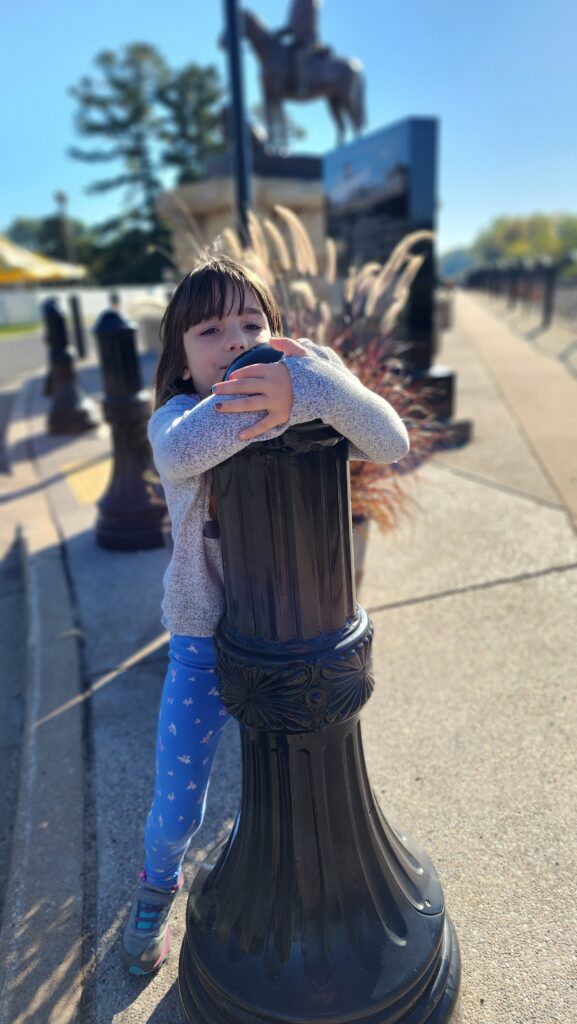 Statue in Downtown Trempealeau, Wisconsin